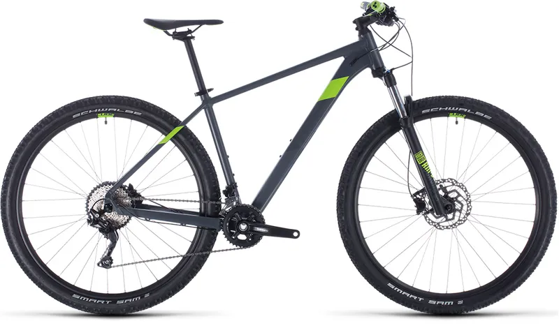 2020 Cube Attention Mountain Bike in Grey and Green