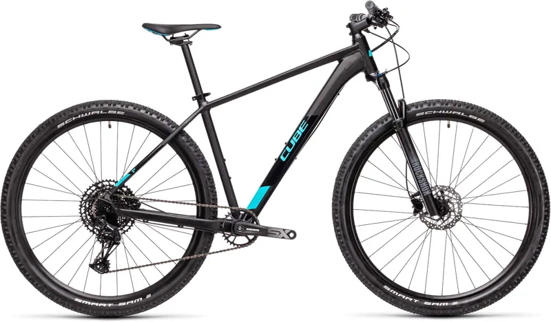 2021 Cube Analog RS Mountain Bike in Black and Petrol
