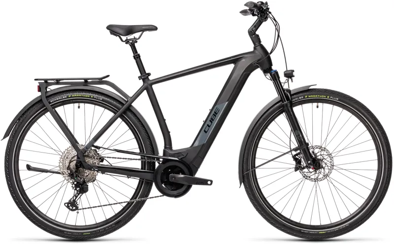 2021 Cube Kathmandu Hybrid Exc 625 eBike in Black and Grey