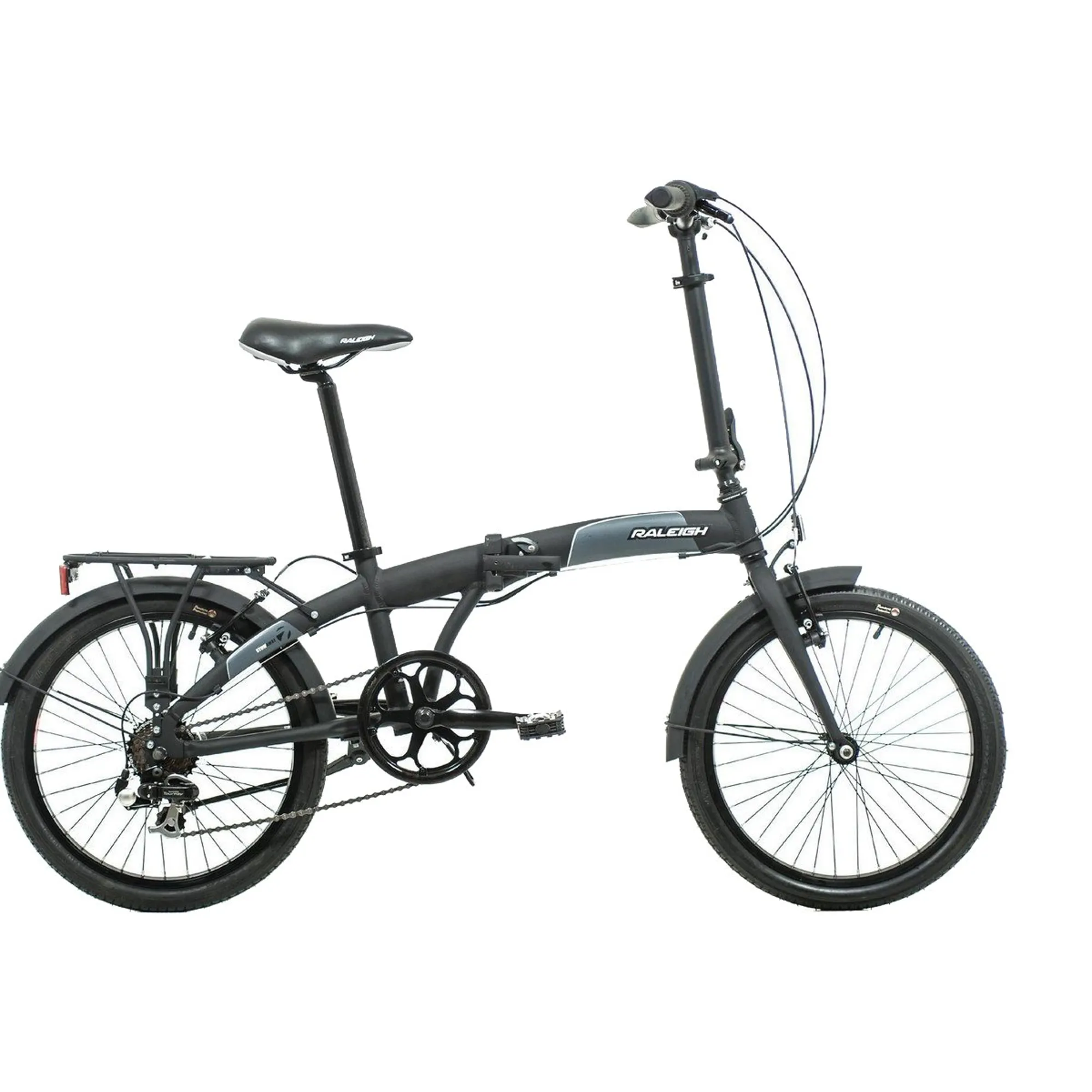 Raleigh Stowaway Folding Bike Black Unisex - Main Image