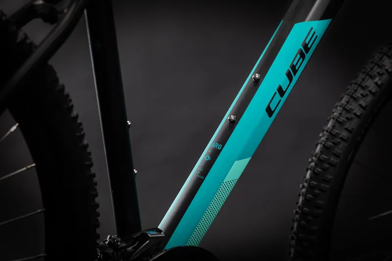 2021 Cube Access EXC Womens Mountain Bike in Black and Turquoise-3