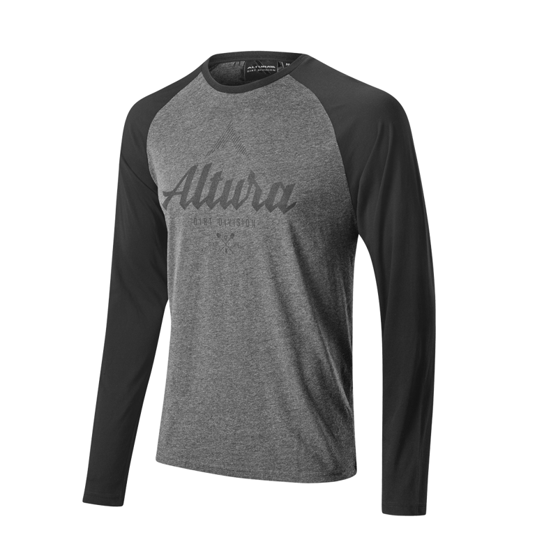 Altura Script Long Sleeve Tee Grey/Black