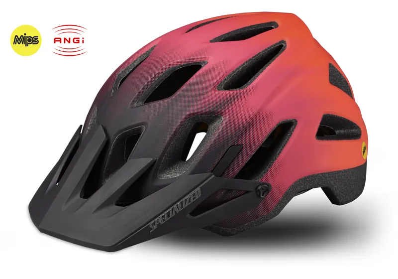 Specialized Ambush Comp 2019 Mountain Bike Helmet ANGI In Red
