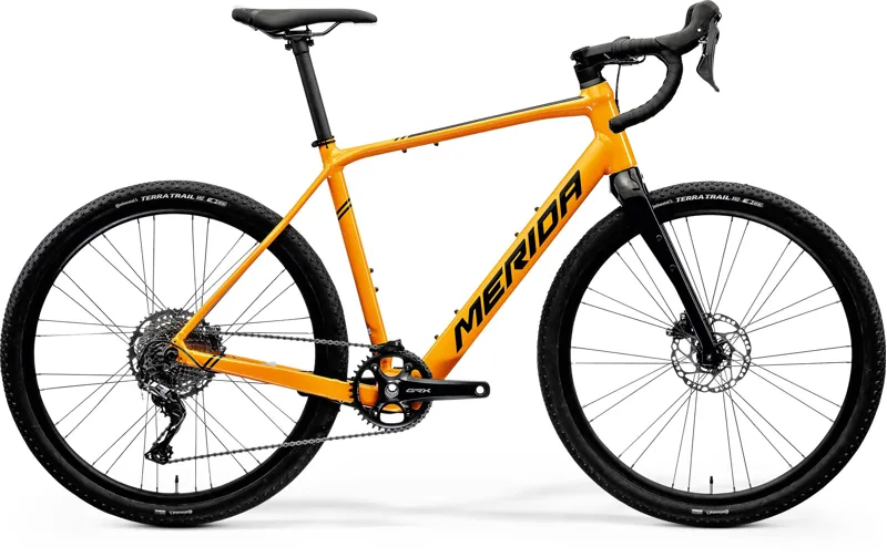 2021 Merida eSilex 600 Gravel Bike in Orange and Black