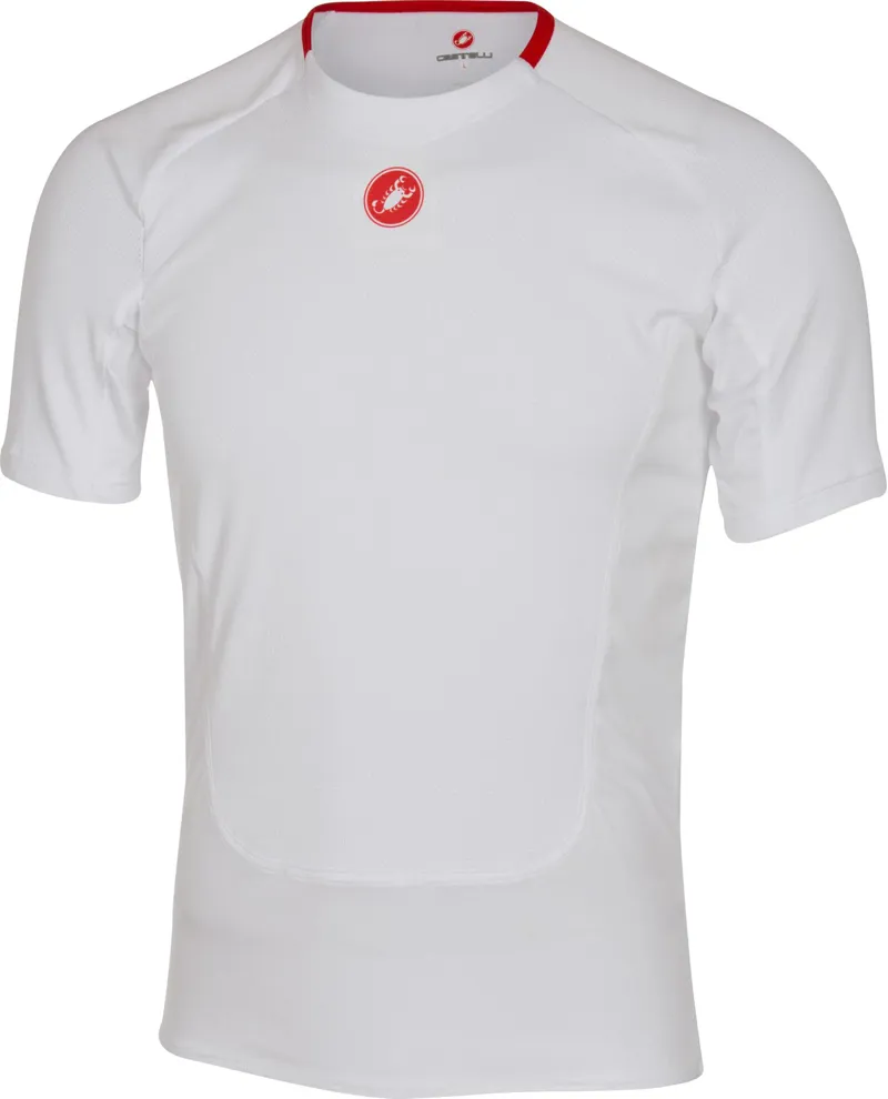 Castelli Prosecco Short Sleeve Baselayer White