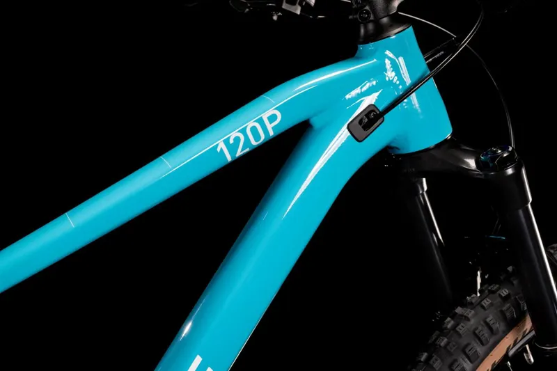 2022 Cube Stereo 120 Pro Full Suspension Mountain Bike in Sky Blue-5