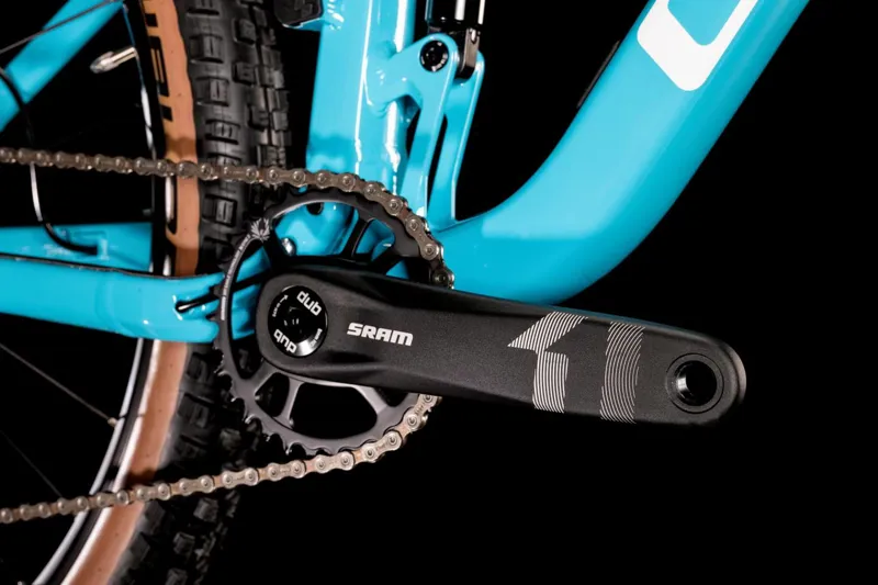 2022 Cube Stereo 120 Pro Full Suspension Mountain Bike in Sky Blue-1