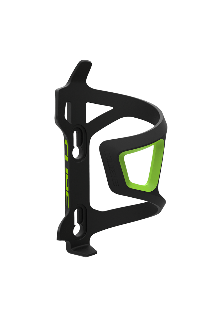Cube Bottle Cage HPP Side Cage Left Hand Black/Green