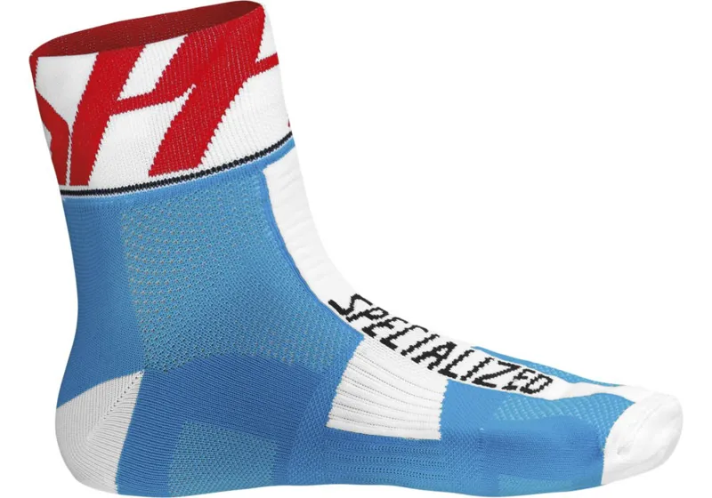 Specialized Pro Racing Sock Light Blue/White