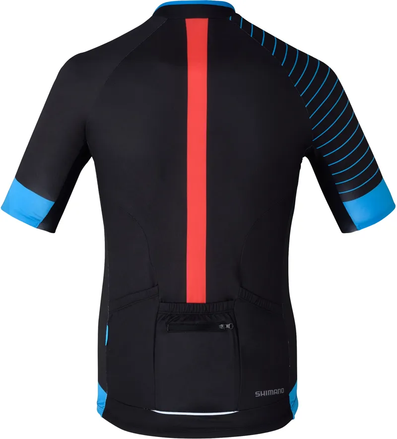 Mens Brakeaway Short Sleeve Jersey Black/Blue-1