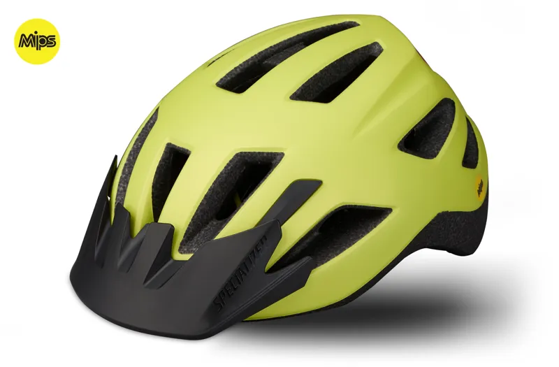 2020 Specialized Shuffle LED MIPS Childs Helmet in Ion Yellow