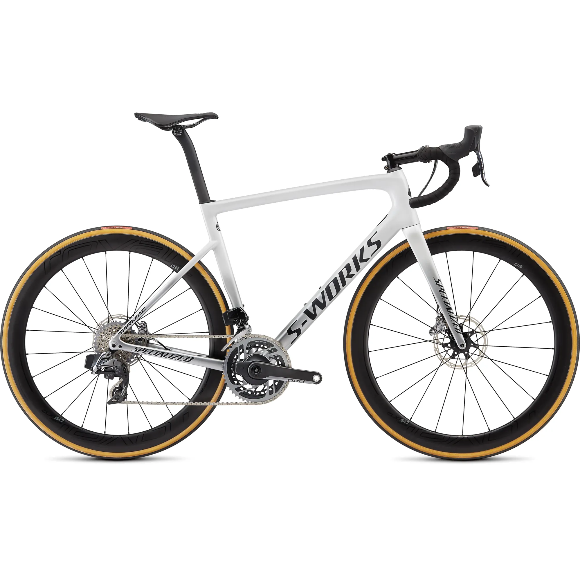 2020 Specialized S Works Tarmac Disc eTap in Gloss Metallic White