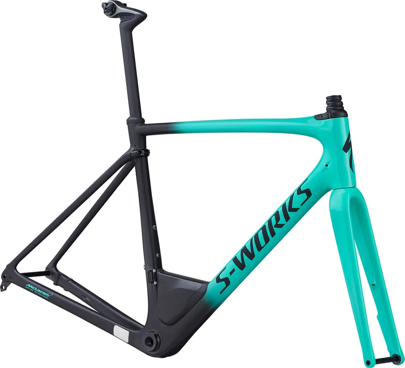 S-Works Roubaix Frameset Mens 2019 Gloss Acid Mint/Satin Black Fade