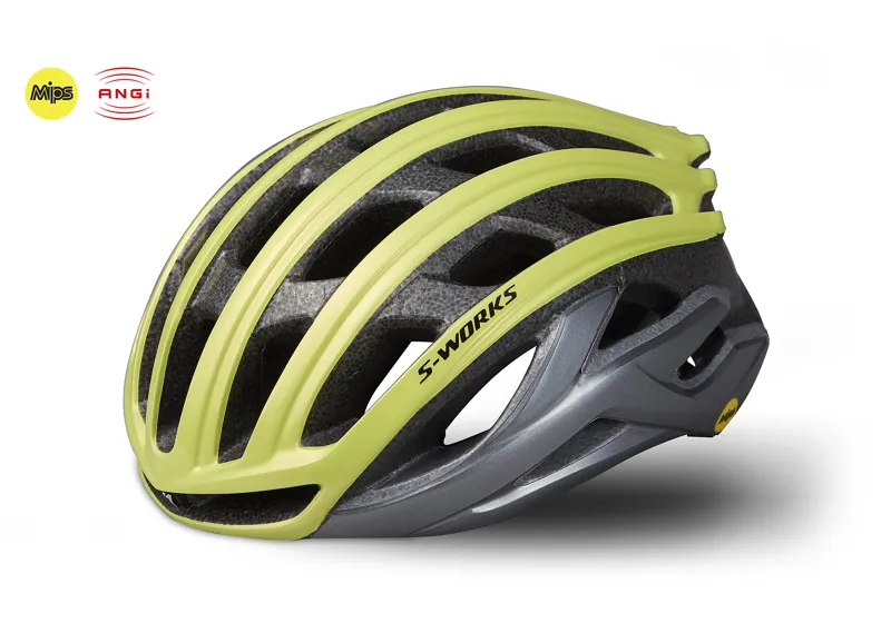 2019 Specialized S-Works Prevail II ANGI Helmet in Yellow