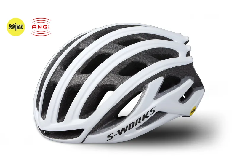 2019 Specialized S-Works Prevail II ANGI Helmet in White
