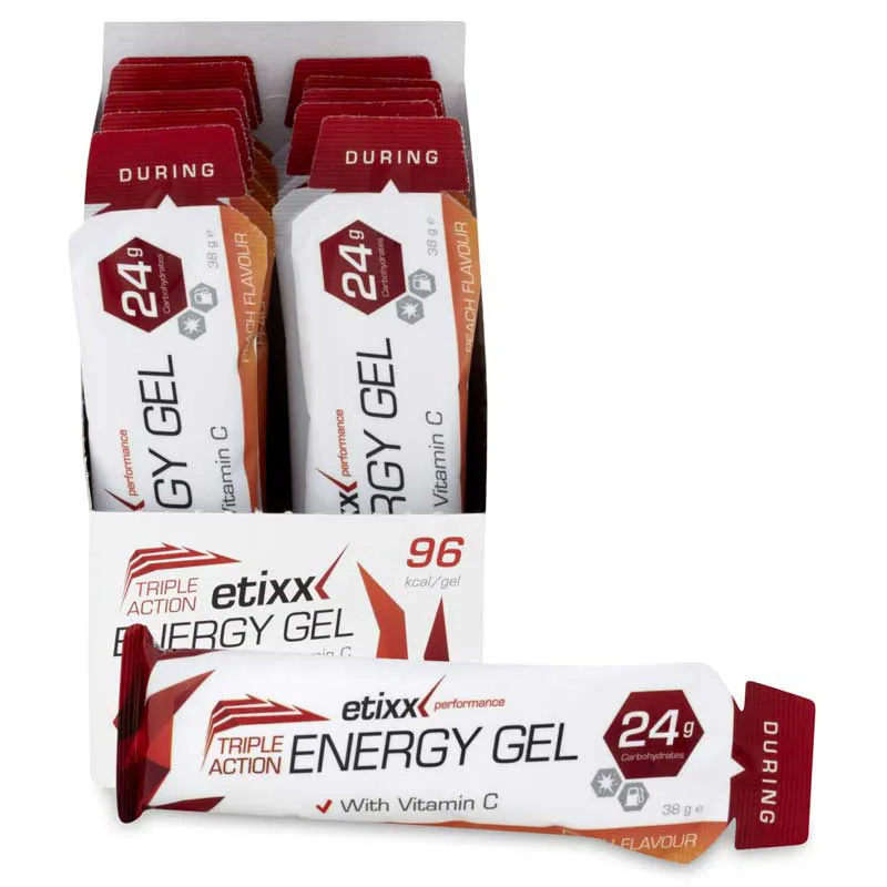 Etixx Triple Action Energy Gel Peach