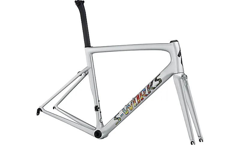 Mens 2018 S-Works Tarmac Frameset Gloss Silver/ Explosion