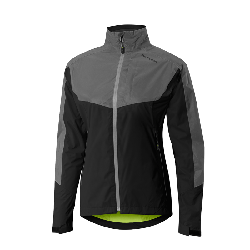 Womens EVO3 Waterproof Jacket Charcoal/Reflective