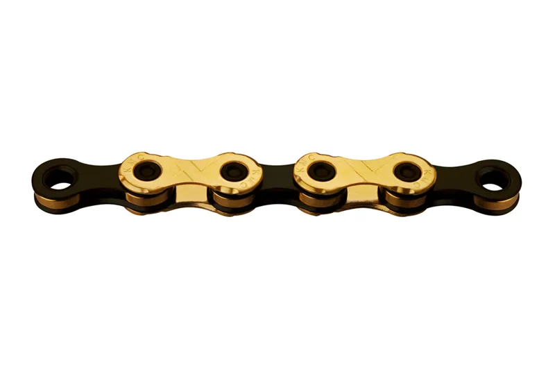 KMC X12 Ti-N 126 Link 12-Speed Chain in Black and Gold