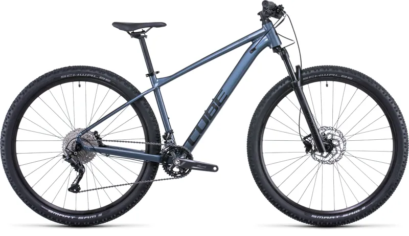 2022 Cube Attention Hardtail Mountain Bike in Indigo and Black
