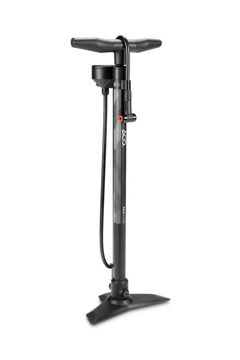 Cube Acid Race Floor Pump in Black