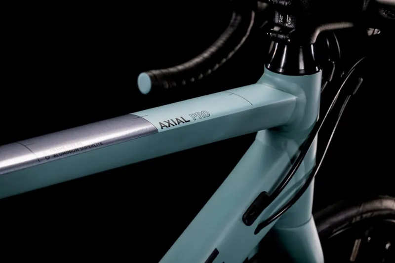 Cube Axial WS Pro Womens Road Bike in Old Mint and Galactic Grey-4