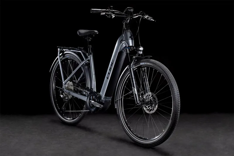 2022 Cube Kathmandu Hybrid Pro 625 Electric Bike in Grey and Black-5