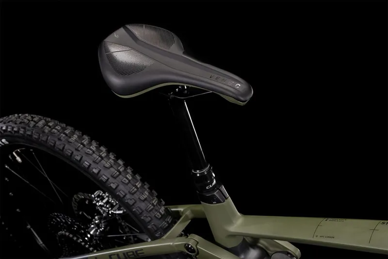 2022 Cube Stereo Hybrid 160 HPC TM 27.5 eMTB in Grey and Olive-2