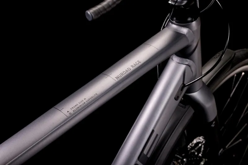 2022 Cube Nuroad Race FE Gravel Bike in Grey and Black-6