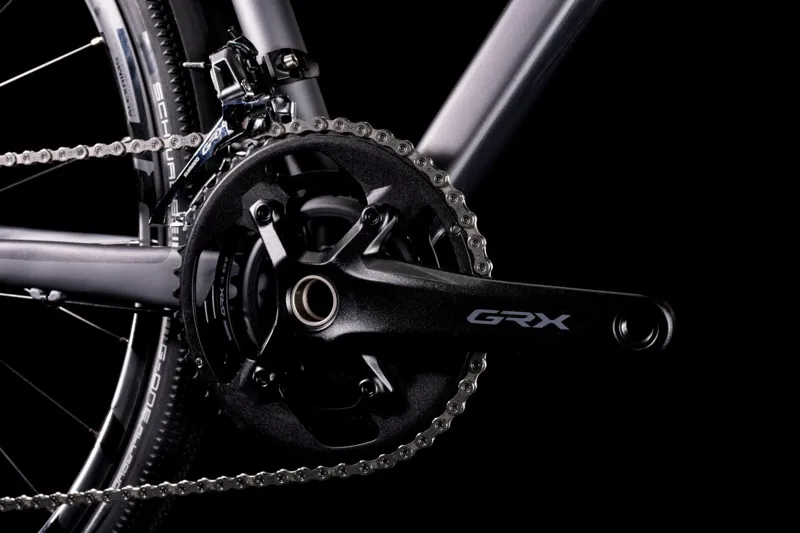 2022 Cube Nuroad Race FE Gravel Bike in Grey and Black-2