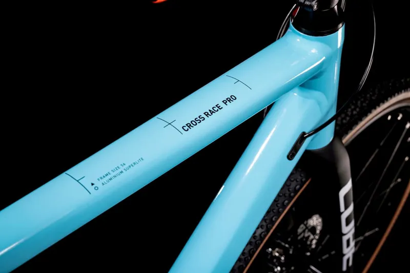 2022 Cube Cross Race Pro Cyclocross Bike in Blue and Black-4