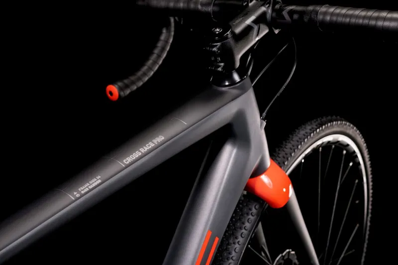 2022 Cube Cross Race C:62 Pro Cyclocross Bike in Pro Grey and Red-4