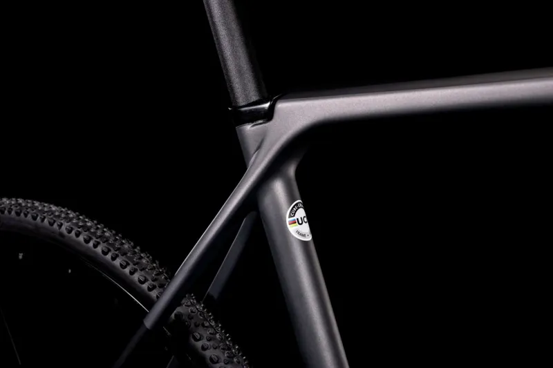 2022 Cube Cross Race C:62 Pro Cyclocross Bike in Pro Grey and Red-3