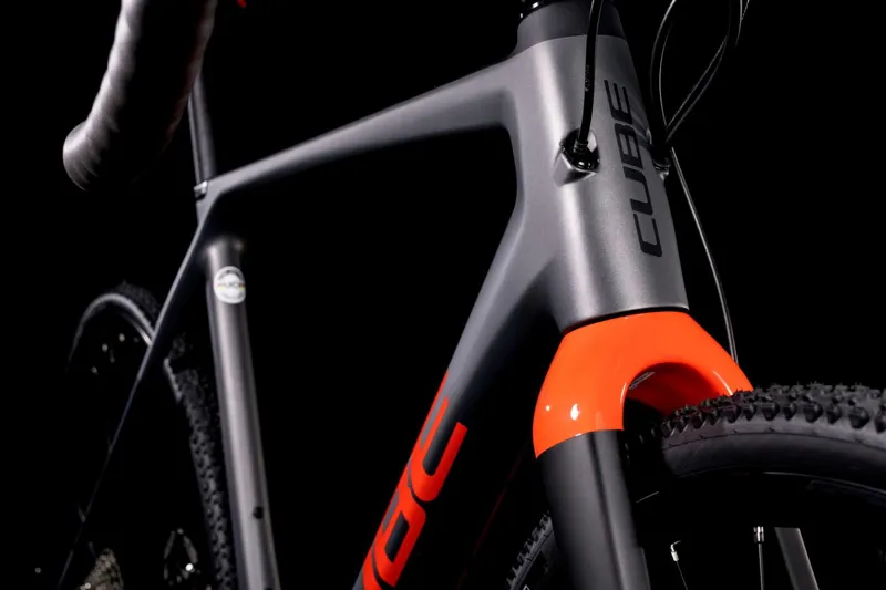 2022 Cube Cross Race C:62 Pro Cyclocross Bike in Pro Grey and Red-1