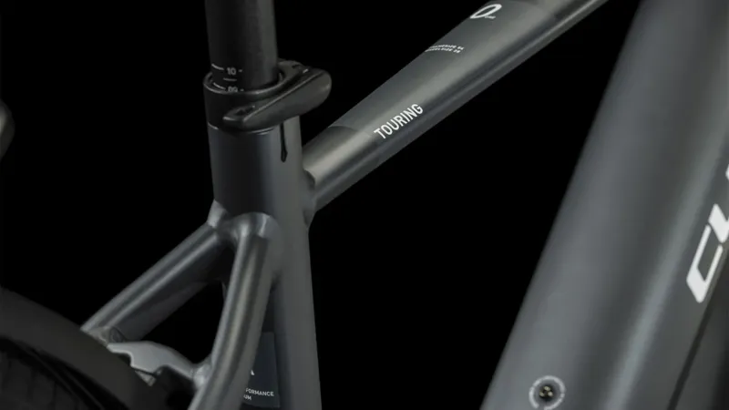 Cube Touring Hybrid One 500 Electric Bike in Grey/White-4