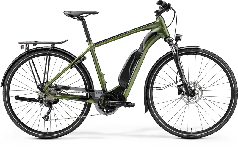 Merida eSpresso 300SE EQ 418Wh Electric Bike in Green and Black