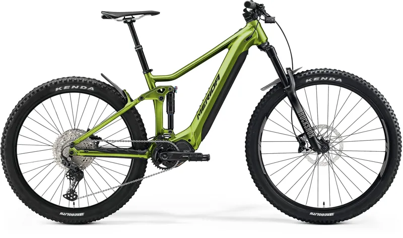 Merida eOne-Sixty 500 630Wh Full Suspension eMTB in Green and Black