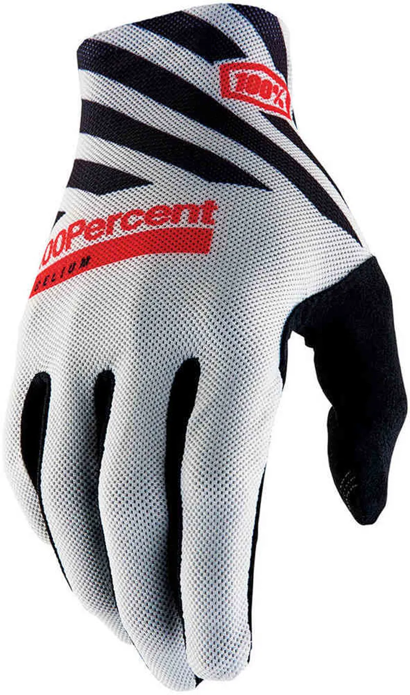 100% Celium Long Fingered Cycling Glove in Grey and Grey