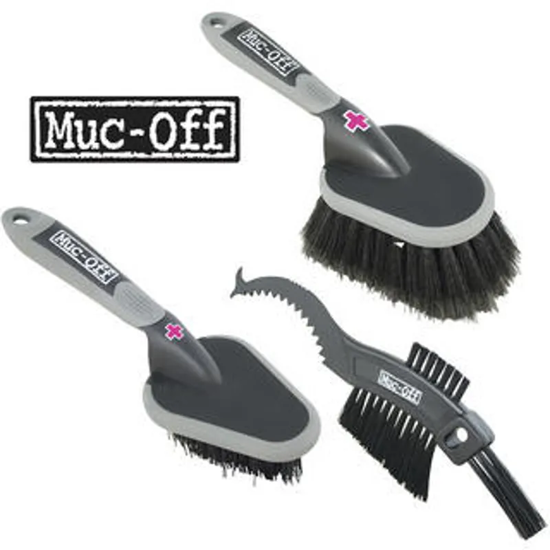 Muc Off Premium Bike Cleaning Nylon Brush Set 3 pack