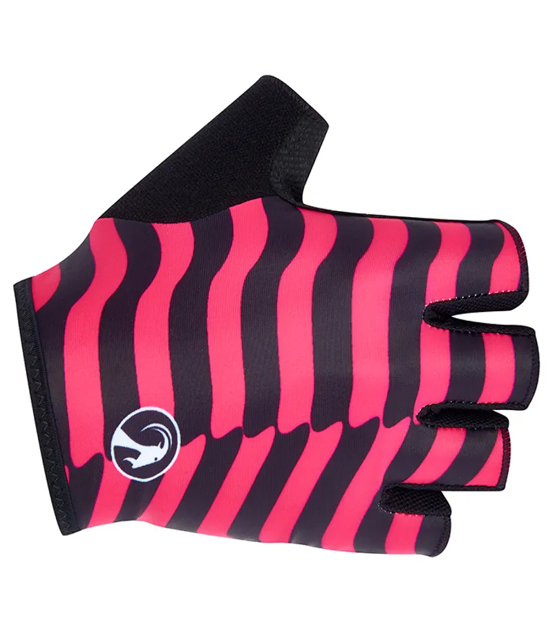 Stolen Goat Impala Short Fingered Cycling Mitts in Black and Pink