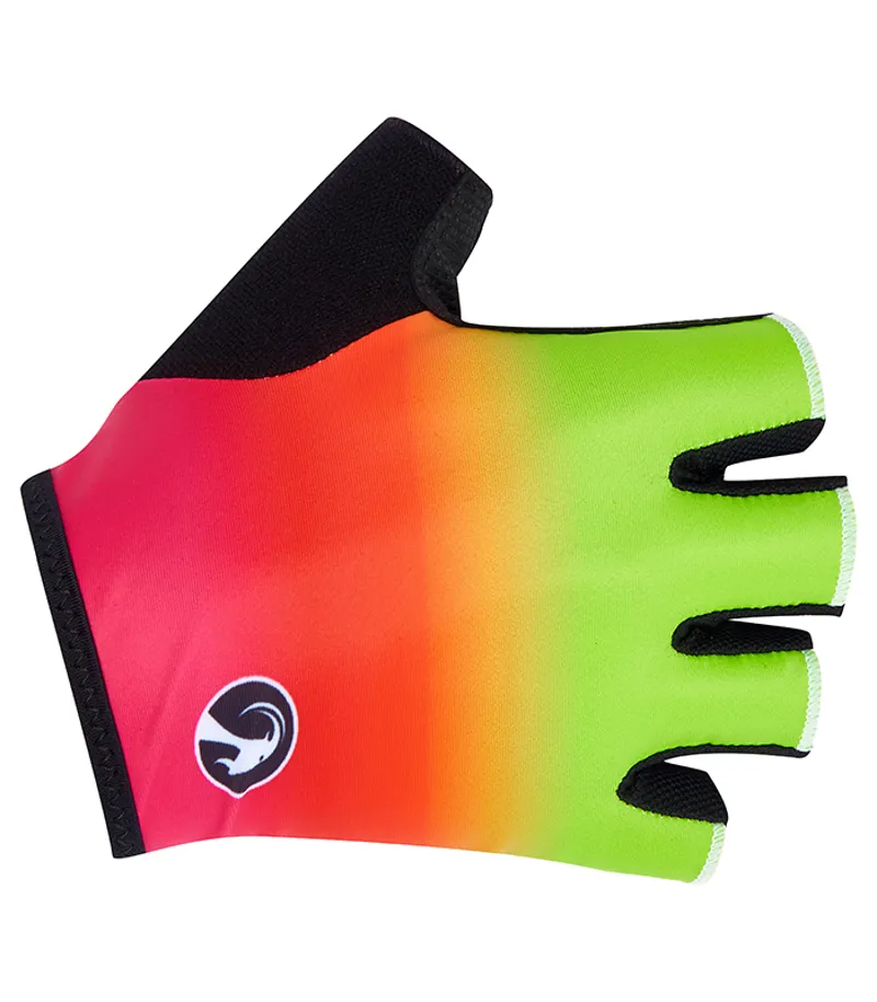 Stolen Goat Jelly Short Fingered Cycling Mitts in Rainbow