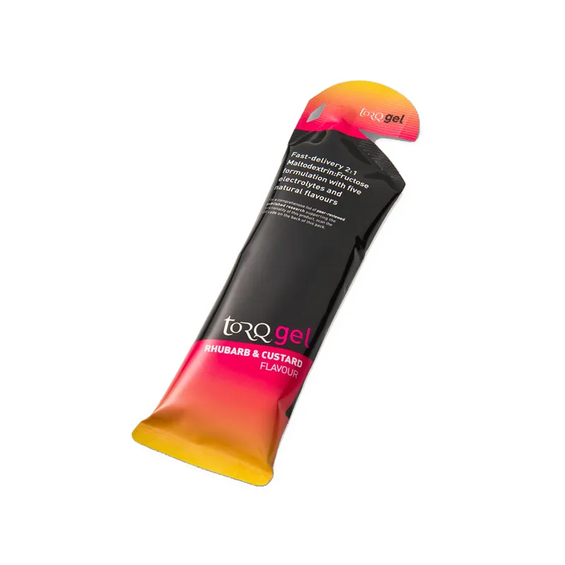 Torq Energy Gel Rhubarb and Custard Flavour 45g Sachet