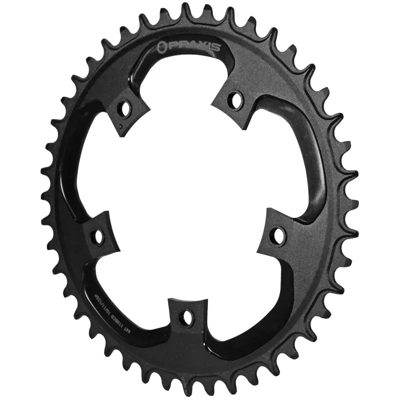 Praxis Works Road eRing 1x 44T 110 BCD Narrow Wide Chainring in Black