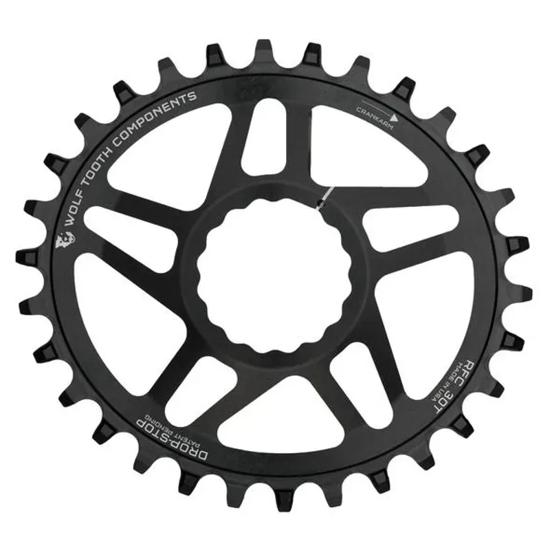 Wolf Tooth SRAM Direct Mount Elliptical Chainring in Black
