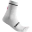 Castelli Entrata 13cm Cuff Sock in White