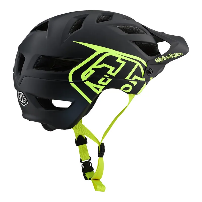 2020 Troy Lee Designs A1 Drone MTB Helmet in Black and Yellow