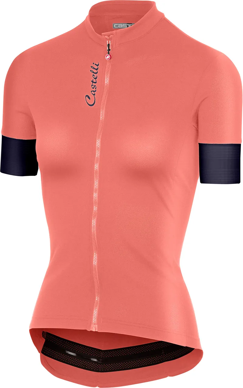 Castelli Anima 2 Womens Short Sleeved Jersey in Salmon