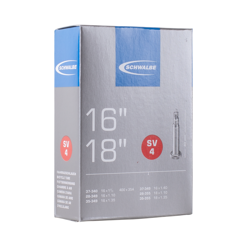 Schwalbe SV4 16-18-inch Tube in Black-2
