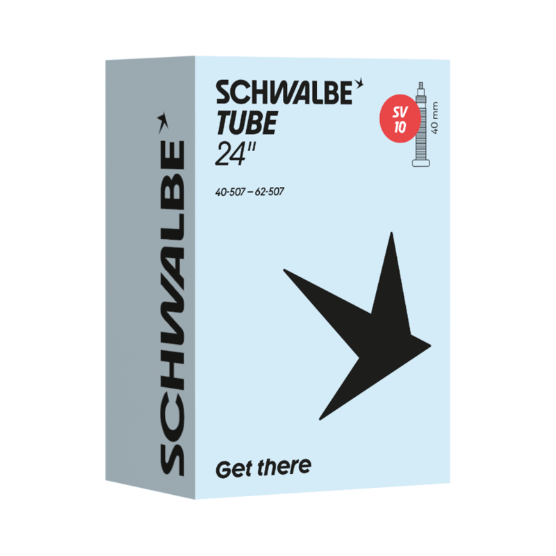 Schwalbe SV10 24x1.50/2.50-inch Presta 40mm Inner Tube in Black