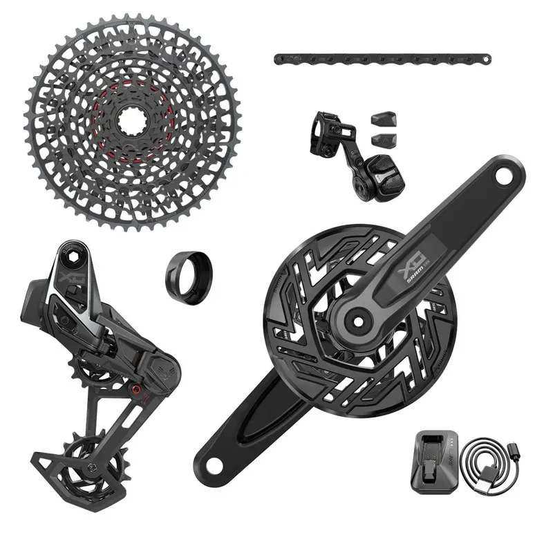 SRAM X0 T-Type Pedal Assist 160mm Bosch Transmission Groupset in Black